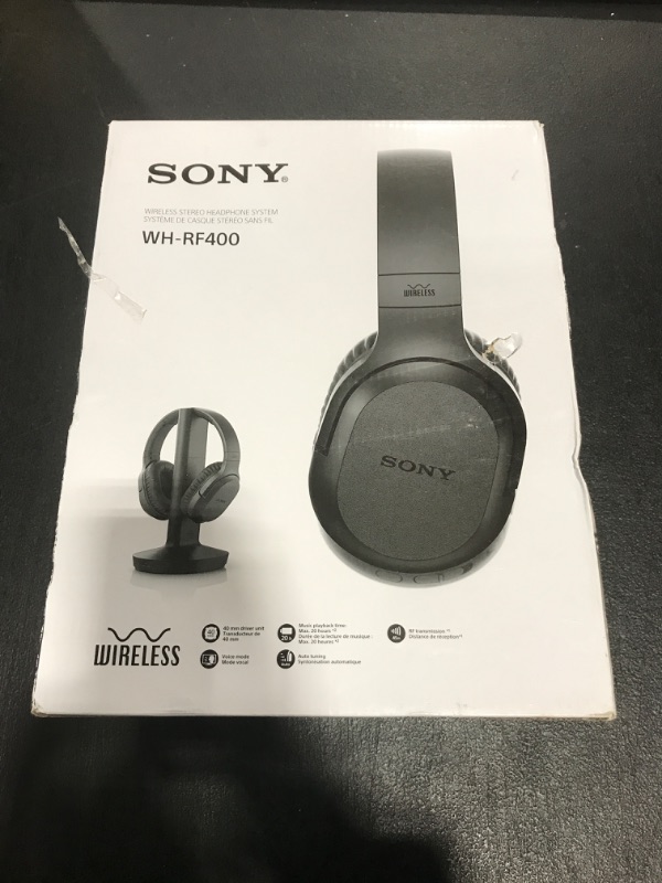 Photo 1 of Sony RF400 Wireless Home Theater Headphones for Watching TV (WHRF400)
