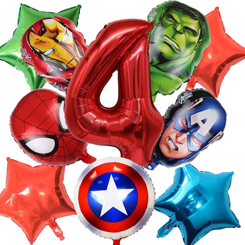Photo 1 of 10pc hero balloon party decoration theme party supplies