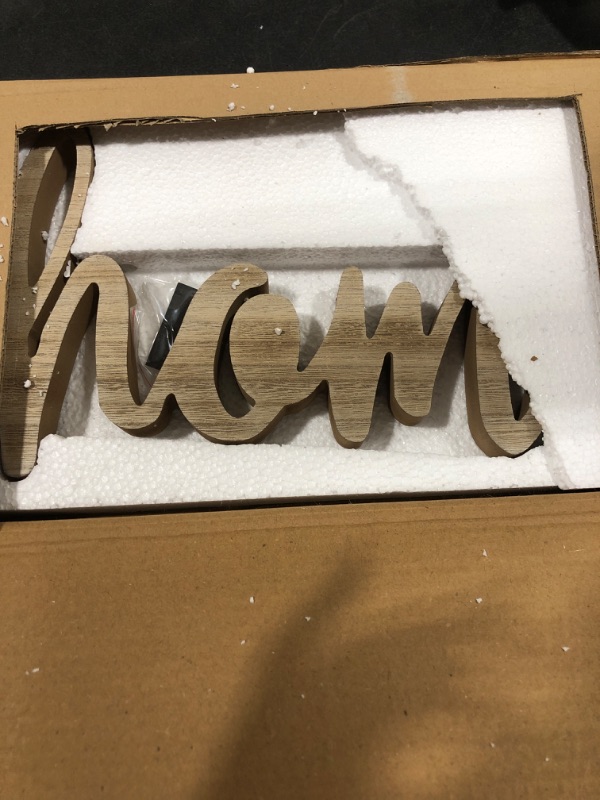 Photo 1 of Home Cursive Cutout Word Design 