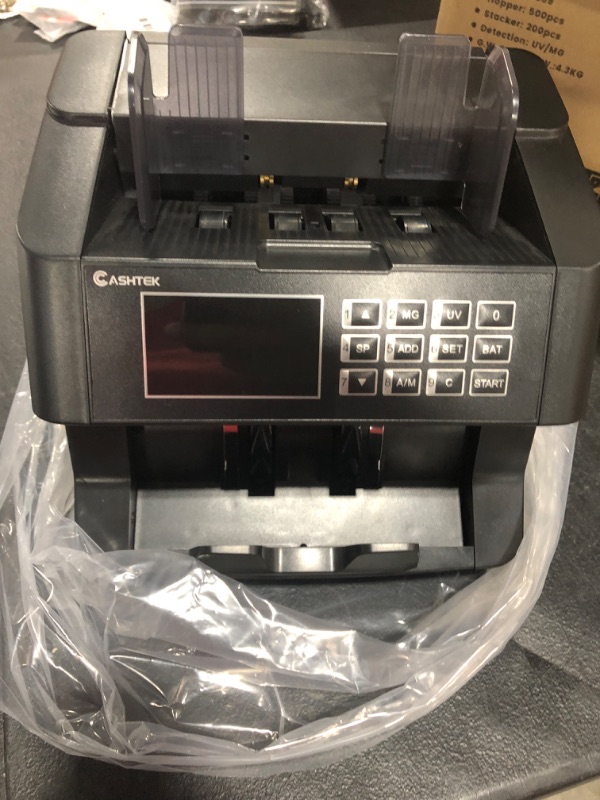 Photo 3 of Cashtek N70A Business Grade Money Counter Machine with 2CIS/UV/MG/IR Counterfeit Detection, Serial Number Reading,Mixed Denomination,Bill Counter High Speed for Store, Small Business, Office