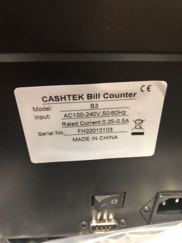 Photo 4 of Cashtek N70A Business Grade Money Counter Machine with 2CIS/UV/MG/IR Counterfeit Detection, Serial Number Reading,Mixed Denomination,Bill Counter High Speed for Store, Small Business, Office