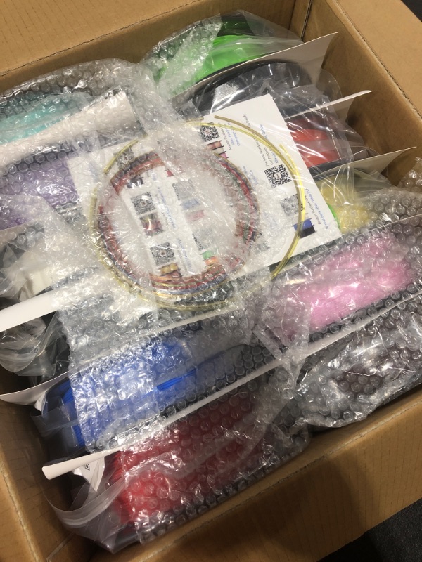 Photo 2 of 1.75mm 3D Printer Normal PLA Filament 12 Bundle, Most Popular Colors Pack, 1.75mm 500g per Spool, 12 Spools Pack, Total 6kgs Material with One Bottle of 3D Printer Stick Tool Mika3D