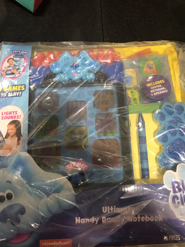 Photo 2 of Blue’s Clues & You! Ultimate Handy Dandy Notebook, Interactive Kids Toy with Lights and Sounds, Blue's Clues Game, by Just Play