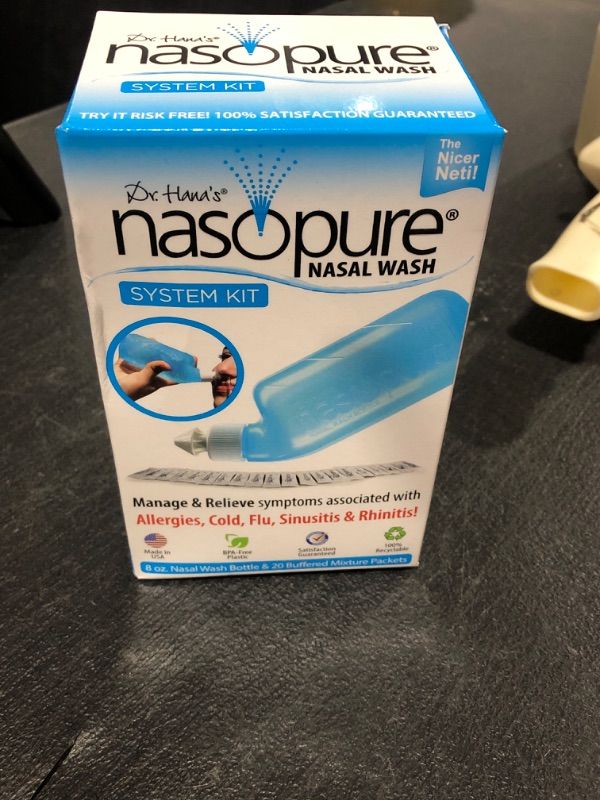 Photo 2 of Nasopure, Nasal Wash System Bottle with 20 Saline Pockets, 1 Each