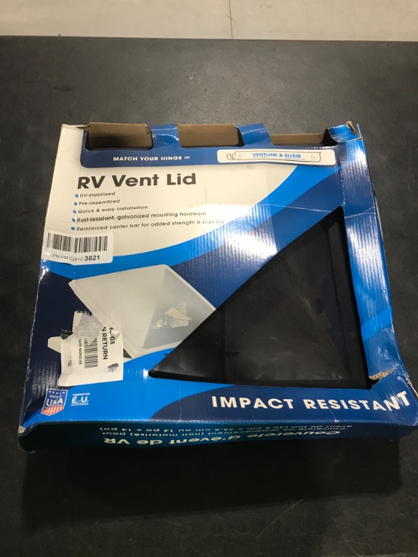 Photo 2 of Camco 40148 Replacement Vent Lid for Ventline/Elixir (Smoke Tint) Ventline (Pre '08 Models)/Elixir ('94 & Up Models) Smoke