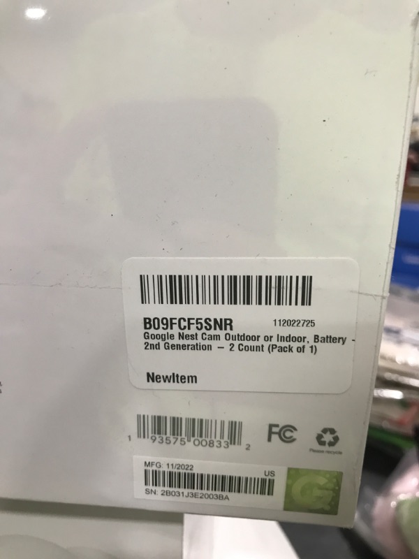 Photo 3 of Google Nest Cam Outdoor or Indoor, Battery - 2nd Generation - 2 Count (Pack of 1) 2 Count (Pack of 1) Nest Cam (Outdoor or Indoor, Battery)