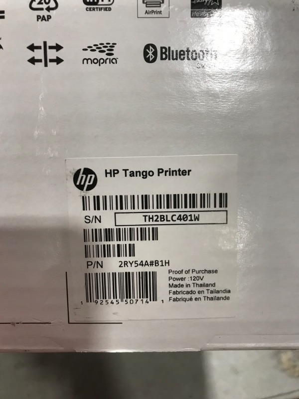 Photo 6 of HP - Tango Wireless Instant Ink Ready Inkjet Printer - Wisp Gray