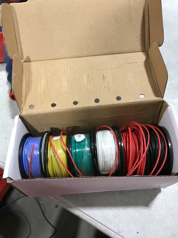 Photo 2 of 22 AWG Silicone Wire 6 Colors 50ft Each 22 Gauge Stranded Tinned Copper Hook up Wire Kit from Fermerry 6 colors each 50ft 22AWG-Silicone Stranded Wire