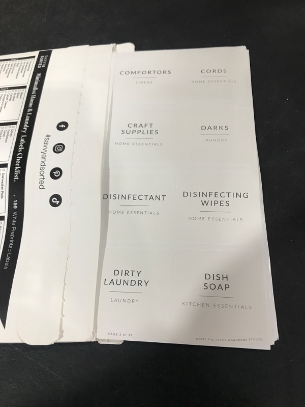 Photo 2 of 159 Minimalist Home Laundry Labels for Organizing - Linen Storage Labels, Laundry Room Labels, Cleaning Labels - Preprinted Organization Labels for Storage Bins - Organizing Laundry Labels for Jars Home & Laundry