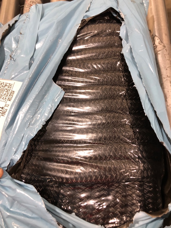 View 2 of YaeMarine 3/4 Inch 50 FT Double Braid Nylon Dockline Dock Line Mooring Rope Double Braided Dock Line Black