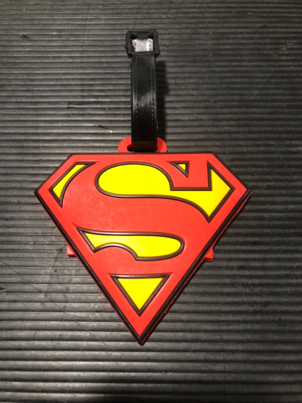 Photo 1 of SUPERMAN SYMBOL Luggage Baggage Identification Labels ID Tag with Belt Strap