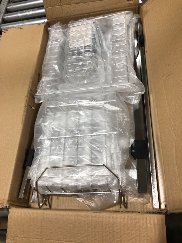 Photo 1 of YZMZTA Over The Sink Stainless Steel Dish Drying Rack for Kitchen Counter 2 Tier Extra Large Dish Drying Storage Rack Space Saving and Adjustable Modern Metal Dish Rack Dish Drying Rack