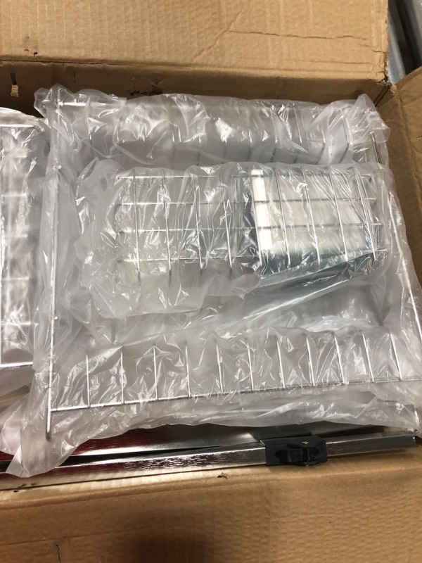 Photo 1 of YZMZTA Over The Sink Stainless Steel Dish Drying Rack for Kitchen Counter 2 Tier Extra Large Dish Drying Storage Rack Space Saving and Adjustable Modern Metal Dish Rack Dish Drying Rack