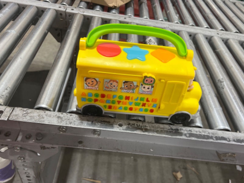 Photo 2 of CoComelon Musical Learning Bus, Number and Letter Recognition, Phonetics, Yellow School Bus Toy Plays ABCs and Wheels on the Bus, by Just Play