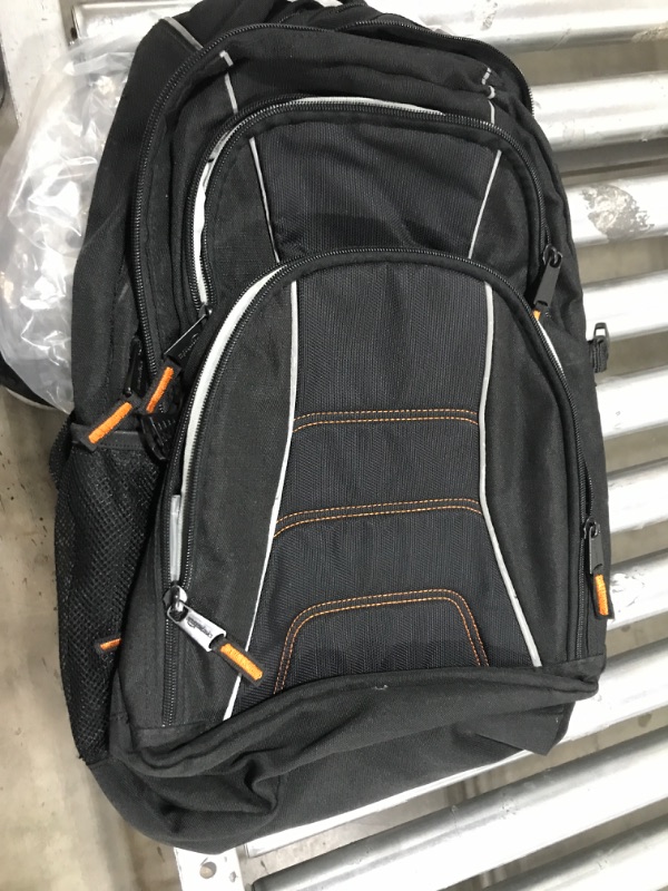 Photo 1 of BLACK AND ORANGE BACKPACK 