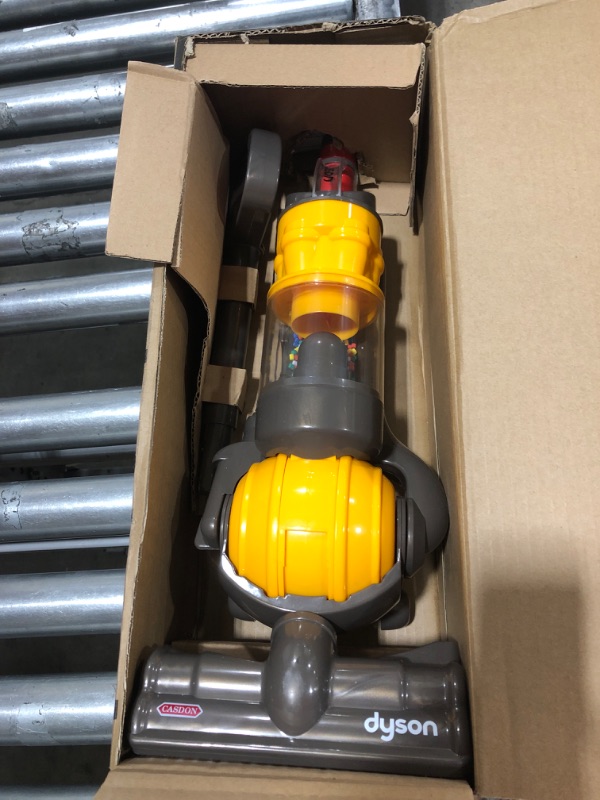 Photo 1 of Casdon Dyson Ball | Miniature Dyson Ball Replica For Children Aged 3+ | Features Working Suction To Add Excitement To Playtime Grey/Yellow