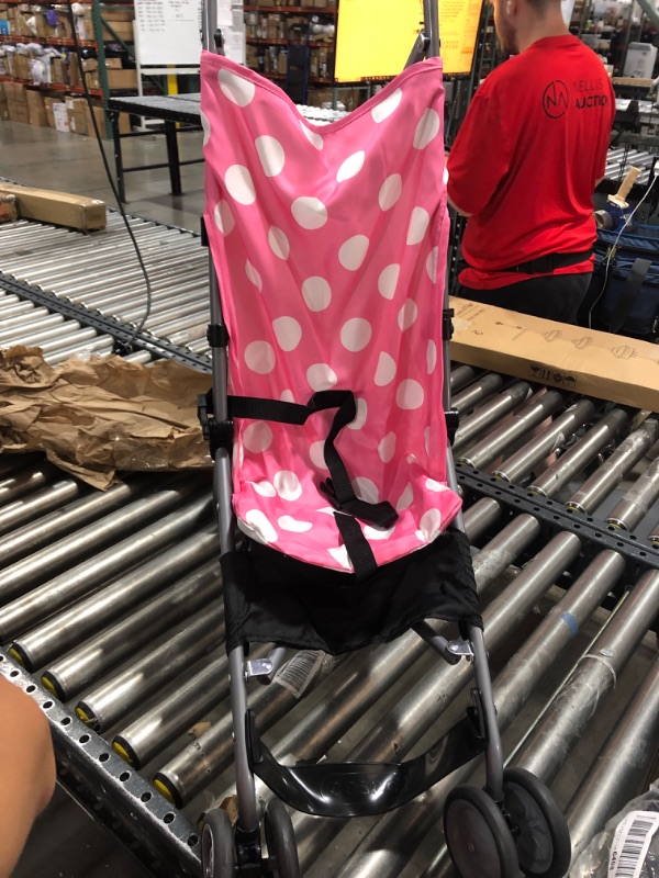 Photo 2 of BABY PINK STROLLER WITH POLKA DOTS