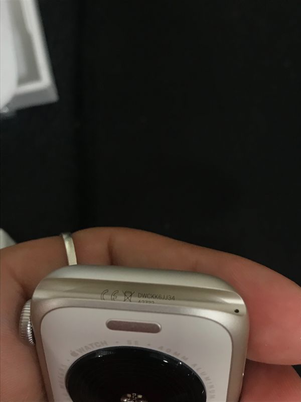 Photo 1 of Apple Watch SE (2nd Gen) [GPS 40mm] Smart Watch w/Starlight Aluminum Case & Starlight Sport Band - S/M. Fitness & Sleep Tracker, Crash Detection, Heart Rate Monitor, Retina Display, Water Resistant
