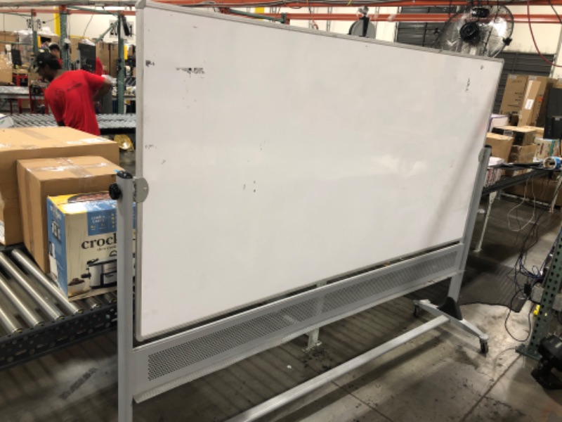 Photo 2 of Standing Dry Erase Board with Wheels  48" x 96"