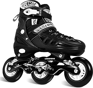 Photo 1 of DEMEYATH Fitness Inline Skate Breathable Outdoor Roller Skates Large Wheels for Kids and Adults, Shoe Shell Thicken Aluminium Frame,Men and Women with All-Inclusive (L?9.4-10.3? inch/?39-42?) (B0BX97CF94)