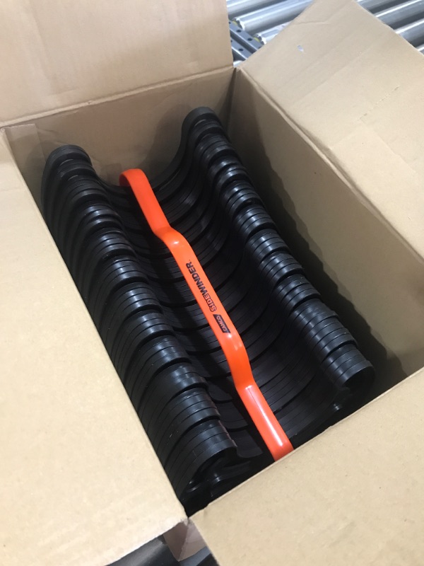 Photo 2 of Camco Sidewinder RV Sewer Support | Made from Sturdy Lightweight Plastic | Curve Around Obstacles and Won't Creep Closed | 20 Feet | Black | (43052) Frustration Free Packaging