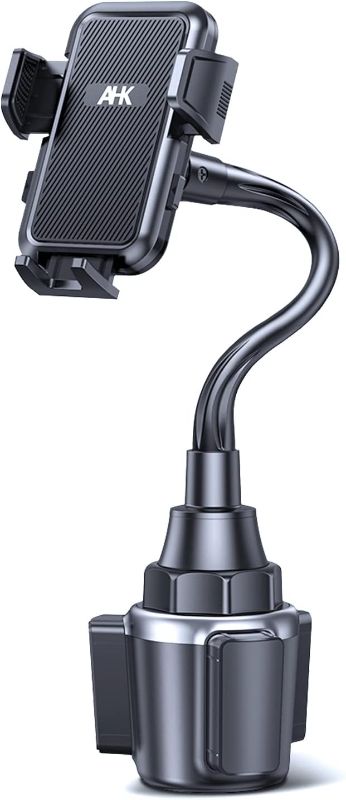 Photo 1 of AHK [12in Upgraded Version] Cup Holder Phone Holder for Car, Universal Adjustable Long Gooseneck Cup Phone Mount for Car, Cup Cradle Mount Compatible with iPhone 13/13 Pro Max/12/Xs S22 