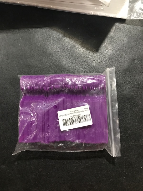 Photo 1 of 100 PCS Plant Labels Plant Tags for Garden Adjustable Waterproof Plant Tags (Purple)