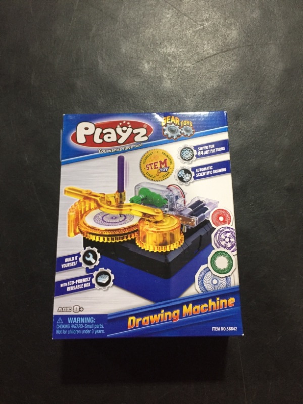 Photo 2 of Playz Electric Drawing Kit for Kids - Motorized DIY Doodle Board - Build Your Own Electronic Circuit Board Doodler Using a Science Kit for Kids Age 8-12 - Perfect Arts & Crafts Toy for Boys, & Girls