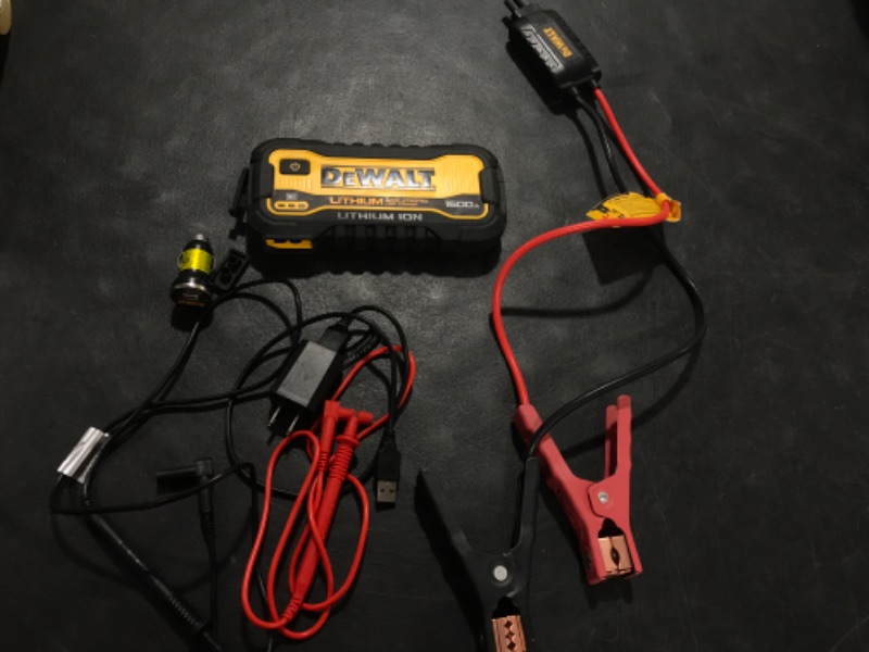 Photo 1 of 1600 Peak Amp Lithium Jump Starter with USB Power Bank