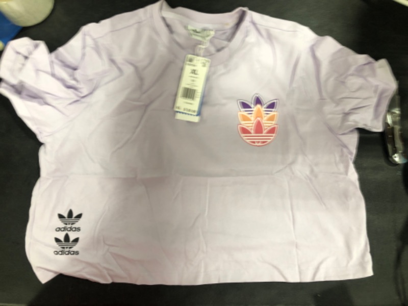 Photo 2 of adidas Originals Women's Tee X-Large Purple Tint