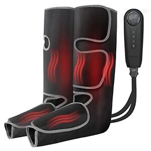 Photo 1 of Medcursor Air Compression Leg Massager with Heat and Foot Massager Machine with Heat, Multi-Level Settings,