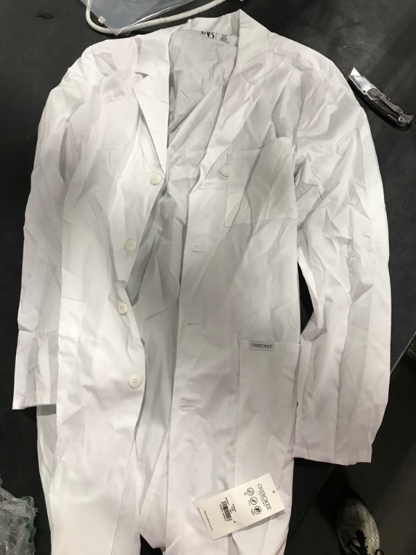 Photo 2 of Cherokee Men & Women Scrubs Lab Coat 38'' CK460 Medium Tall White