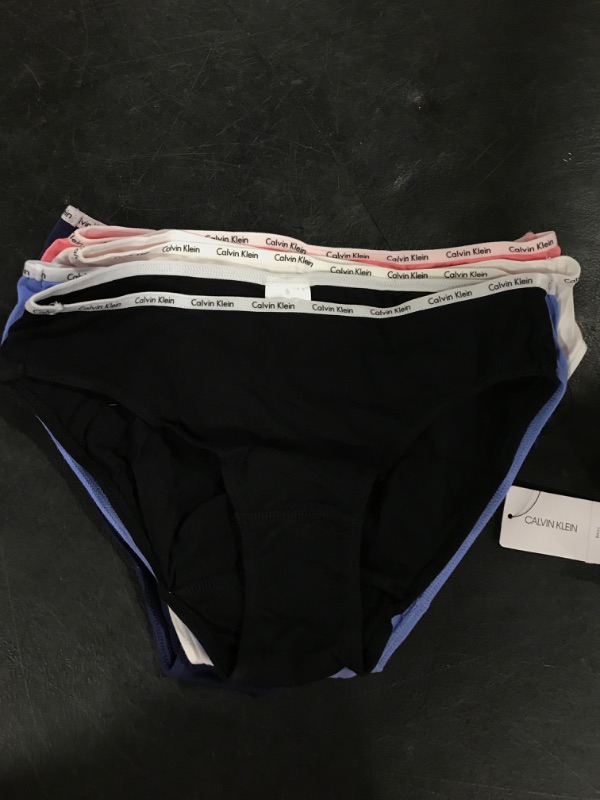 Photo 2 of Calvin Klein Women’s Cotton Stretch Logo Bikini Panties, Multipack Medium Blackwhitegeniecoastal 5