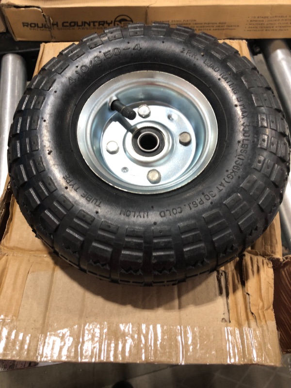 Photo 1 of 10-Inch Solid Rubber Tires and Wheels