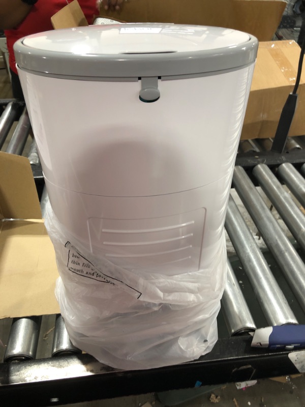 Photo 1 of Dekor Mini Hands-Free Diaper Pail | White | Easiest to Use | Just Step – Drop – Done | Doesn’t Absorb Odors | 20 Second Bag Change | Most Economical Refill System White Diaper Pail