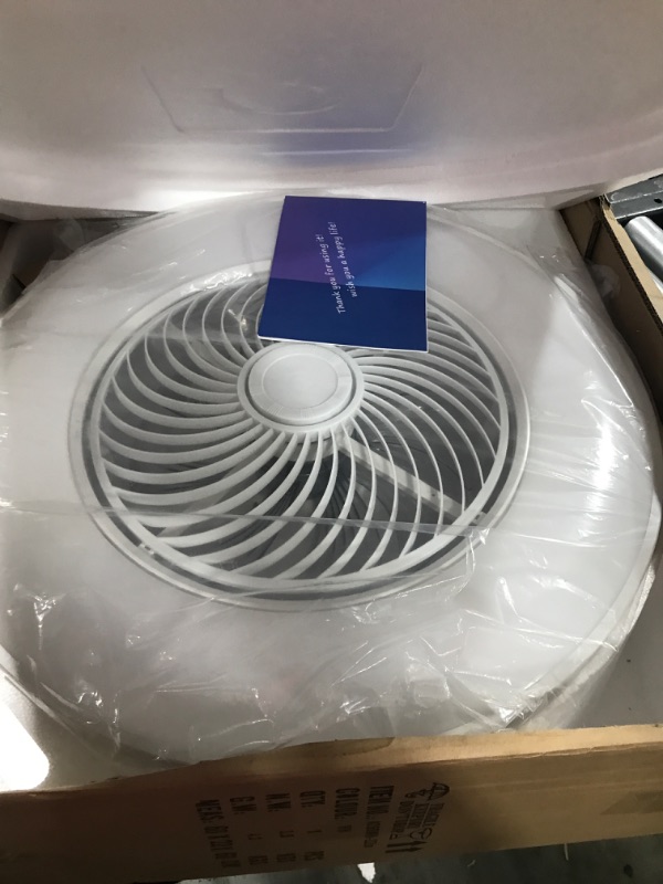 Photo 1 of 3 In 1 RGB Ceiling Fans with Lights 22", Incl Light Fan and Festival Ambient Light with Speaker, App & Remote Control, With Music Rhythm & Memory Function, Temp & Brightness Color Adjustable RGB-22"-White