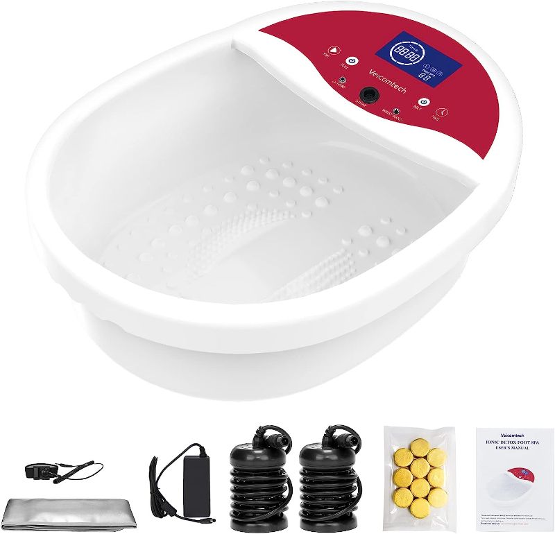 Photo 1 of [2023 Upgrade] Ionic Foot Bath Detox Machine, Foot Detox Machine, Ionic Foot Spa Kit with 10 Ginger Tablets 2 Arrays FIR Belt for Home use or Salon