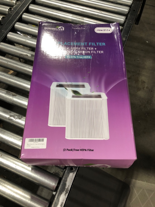 Photo 3 of (2Pack)Blue Pure 211+ Replacement Filter for Blueair Blue Pure 211+ Air Purifier and Blueair 211 Filter , Foldable True HEPA Filters, H13 True HEPA Help filter 99.97% as small as 0.3 microns