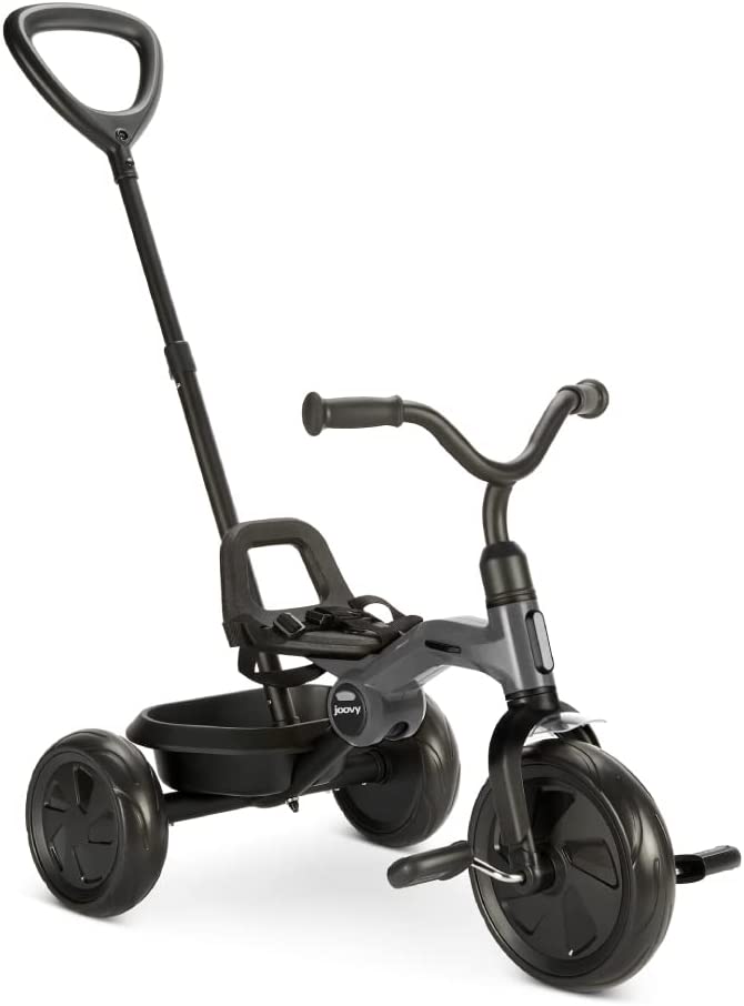 Photo 1 of Generic  Fold & Go Toddler Tricycle Featuring Removable, Adjustable Push Handle, Lockable Front Pedals, Height-Adjustable Seat, 3-Point Safety Harness, and Rear Storage Box