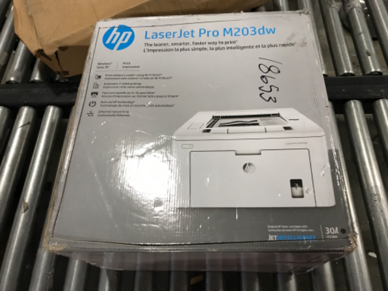 Photo 2 of HP LaserJet Pro M203dw Wireless Monochrome Printer with built-in Ethernet & 2-sided printing, works with Alexa (G3Q47A)