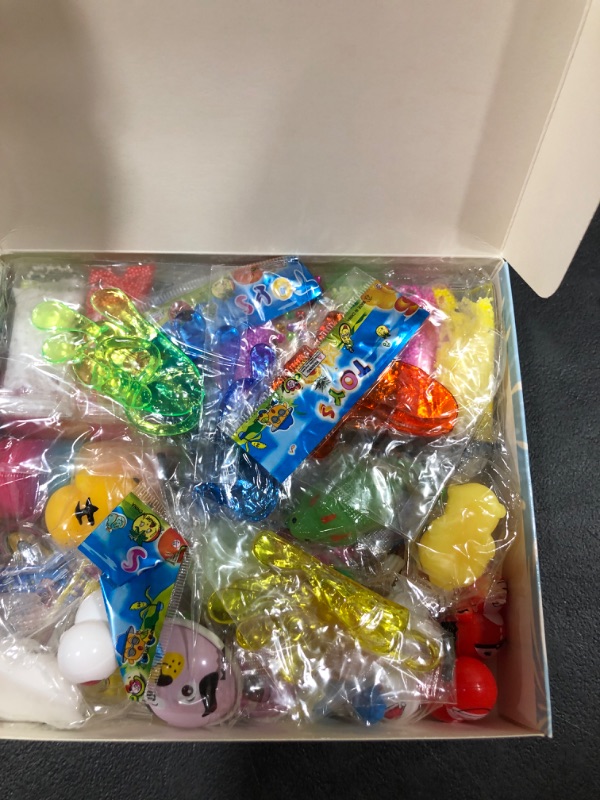 Photo 1 of 7July 55 Party Favors Toy Assortment for Kids 4-8-12,Birthday Gift Bag Pinata Fillers Stocking Stuffers,School Classroom Prize For Rewards Treasure Box Chest Toys Goodie Bags