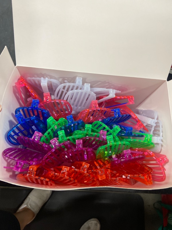Photo 1 of 35 Packs Valentine’s Day Gift Light Up Glasses, 6 Neon Color Led Glasses, Glow Sticks Glasses Halloween Party Favors Glow In The Dark Party Supplies for Kids, Party Favors for Christmas, Kids Adults Valentine’s Exchange Gifts.