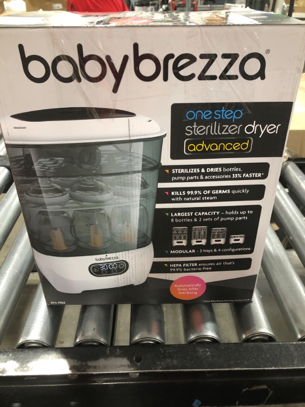 Photo 4 of Baby Brezza Baby Bottle Sterilizer and Dryer Advanced – Electric Steam Sterilization Machine – Universal Sterilizing for All Bottles: Plastic + Glass + Pacifiers + Breast Pump Parts - HEPA Filtration