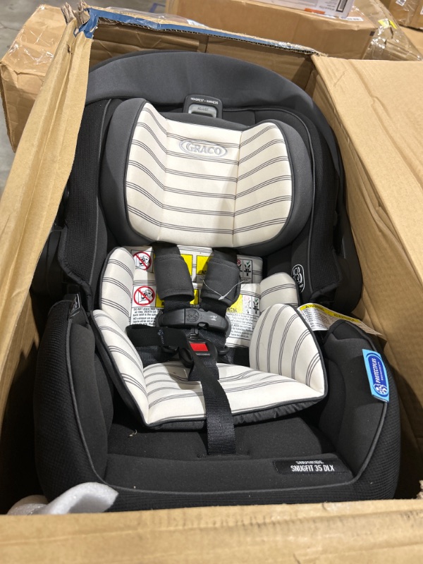 Photo 2 of Graco SnugRide SnugFit 35 DLX Infant Car Seat | Baby Car Seat with Anti Rebound Bar, Hamilton