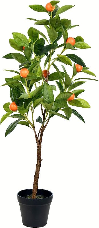 Photo 1 of 26 in. Artificial RT Orange Tree with Pot
