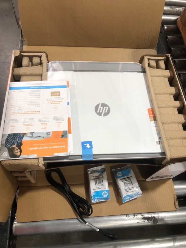 Photo 2 of HP DeskJet 2755e Wireless Color All-in-One Print, white