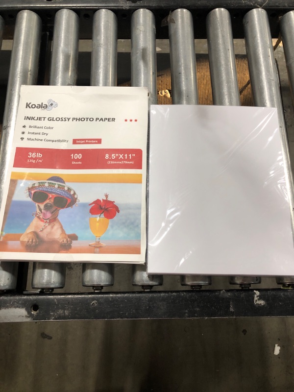 Photo 2 of Koala Thin Inkjet Printer Paper for DIY Chip Bag and Print Brochure Flyer 8.5x11 Inches Glossy, 100 Sheets