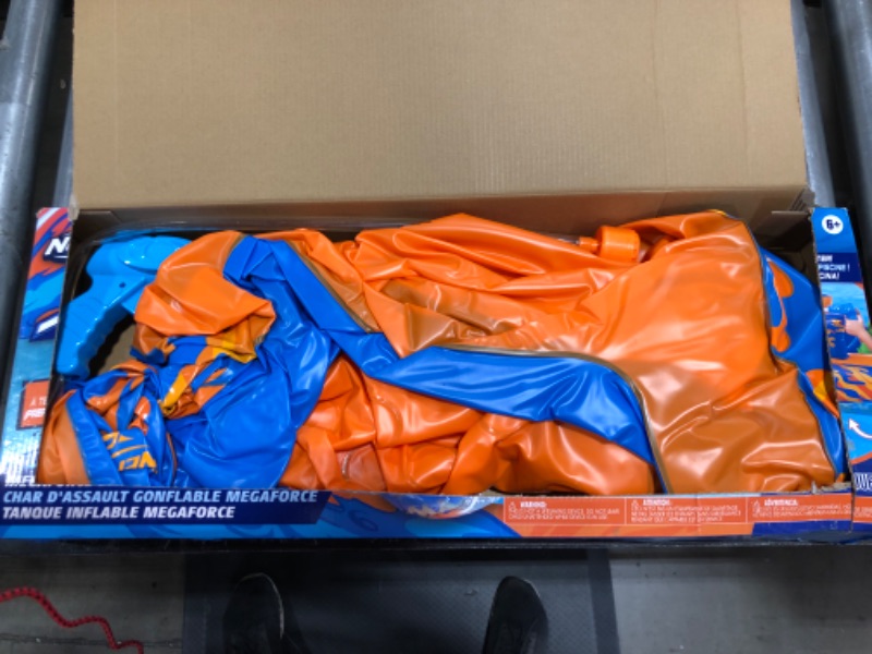 Photo 2 of NERF Super Soaker Megaforce Battle Tank Ride-On – Inflatable Pool Float with Pool-Fed Mega Water Blaster