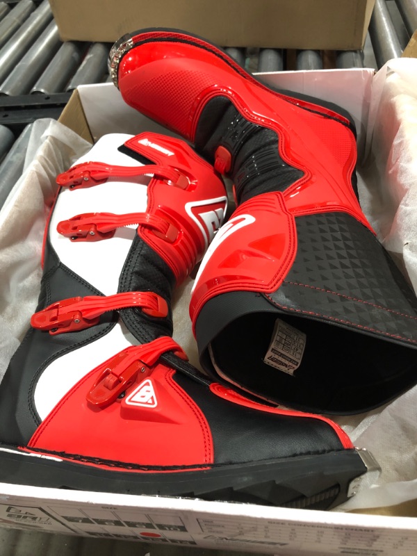 Photo 2 of Answer AR1 Mens MX Offroad Boots Black/Red/White  (Size13 USA) (check comments)
