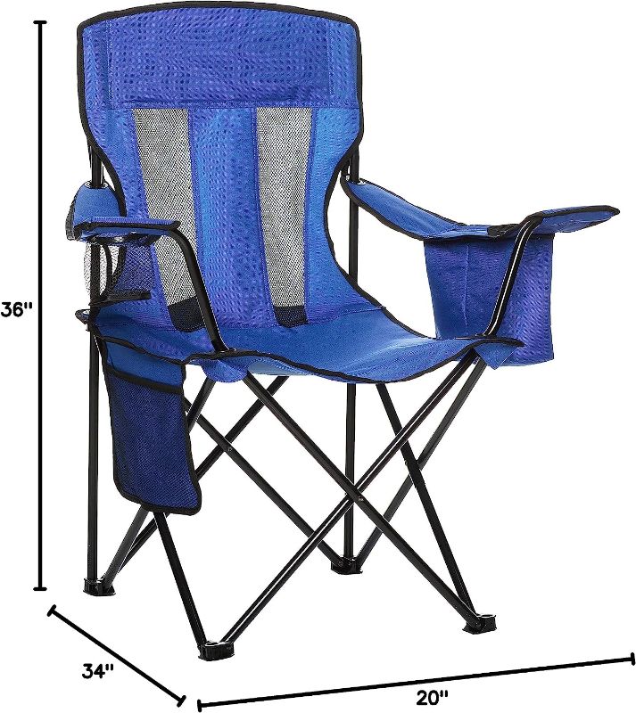 Photo 2 of 
Amazon Basics Portable Folding Camping Chair with Carrying Bag